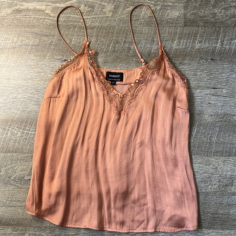 Bardot Brown Lace Camisole Size Medium